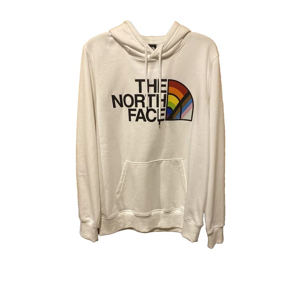 The North Face Hoodie Sweatshirt WHITE RAINBOW‎ PRIDE Men's New With tags SZ Med
